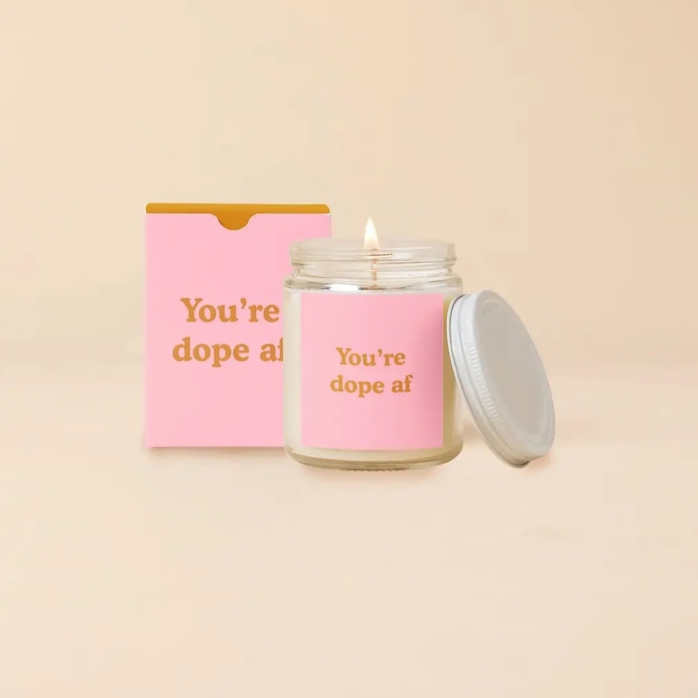 Pink Scented Candle